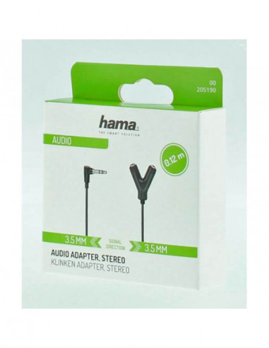 HAMA Adapter Audio 3.5 Plug to 2x 3.5...