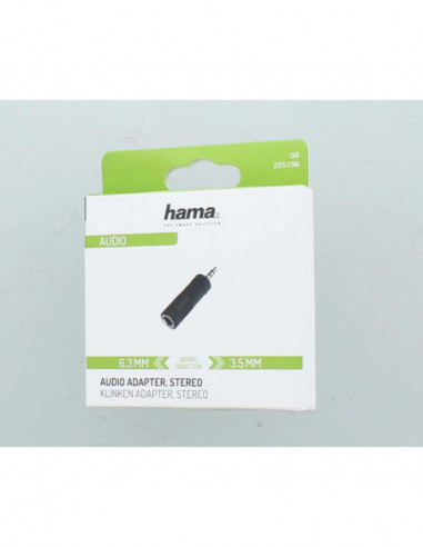 HAMA Adapter Audio 6.3 to 3.5 Female...