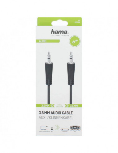 HAMA Cable Audio 3.5mm-3.5mm 1.5m