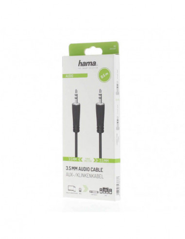 HAMA Cable Audio 3.5mm-3.5mm 0.5m
