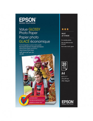 EPSON A4 Value Glossy Photo Paper A4...