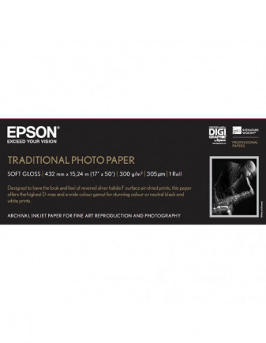 EPSON 17" Traditional Photo Paper 15m