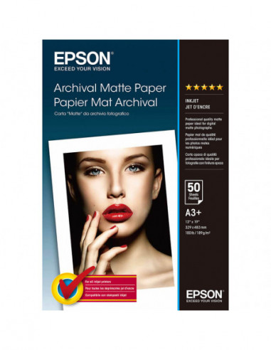 EPSON A3+ Archival Matte Paper 189gr,...