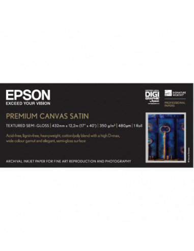 EPSON 17" Premium Satin Canvas roll...
