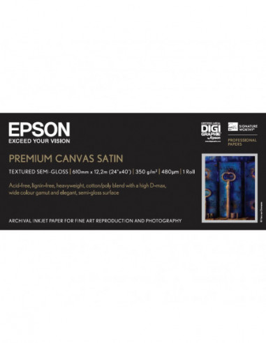EPSON 24" PremierArt Satin Canvas...