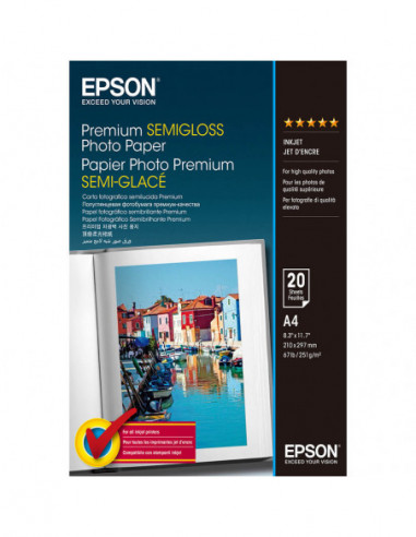 EPSON A4 Premium Semigloss  Photo...