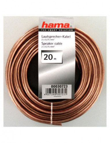 HAMA Högtalarkabel 2x0.75mm2...