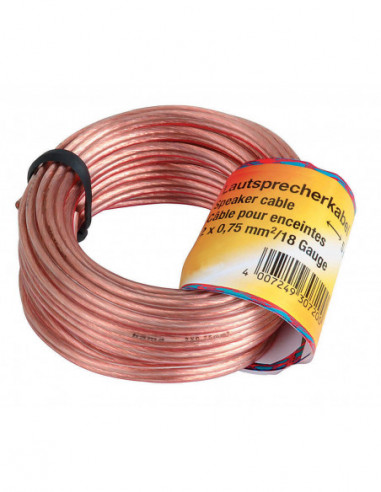 HAMA Högtalarkabel 2x0.75mm2...
