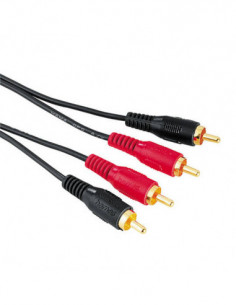 HAMA Kabel 2xRCA-2xRCA Guld...