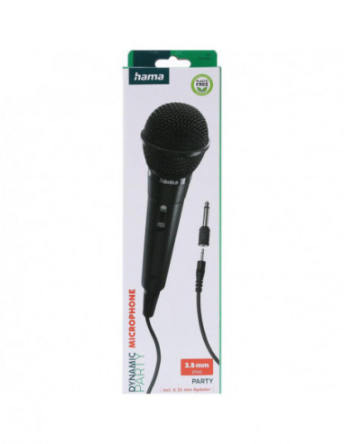 HAMA Dynamic Microphone Mono Black