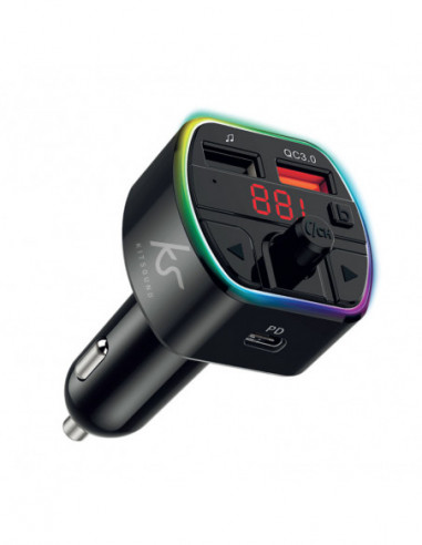 KITSOUND BT to FM Audio Converter Black