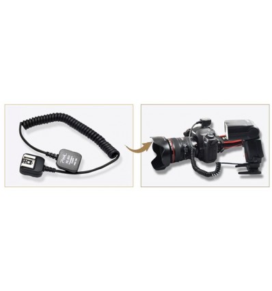 PIXEL FC-314/M - FlashGun Off-Camera TTL Cord 3,6m OLYPUS / PAN 1