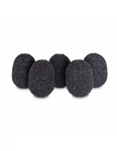 RYCOTE Lavalier Foams Black 5-Pack