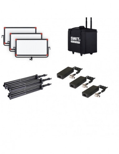 SWIT PL-E90D 3KIT 3xPL-E90D + Case...