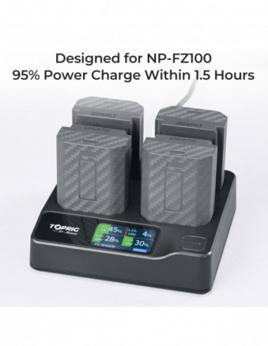 ACCSOON TopRig 100W 4-Bay NP-FZ100...