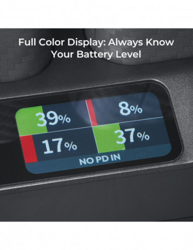 ACCSOON TopRig 100W 4-Bay 4-Bay LP-E6...