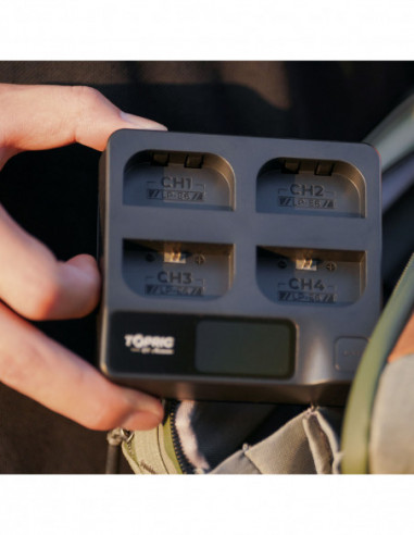 ACCSOON TopRig 100W 4-Bay 4-Bay LP-E6...