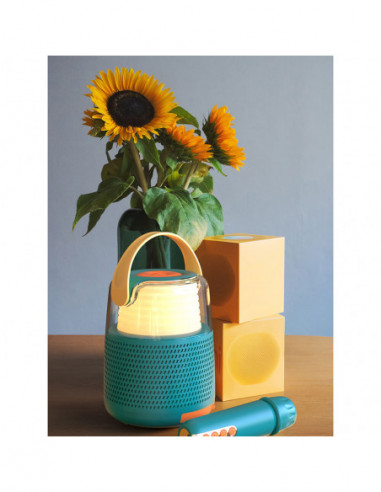 MOB Speaker Karaoke Kit Mic LED Blue