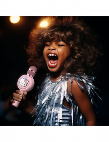 HELLO KITTY Karaoke Mic PopSing With LED