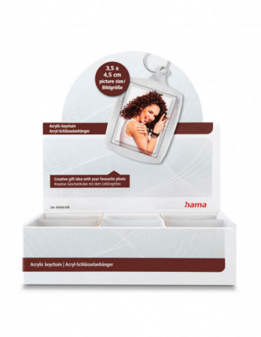 HAMA Nyckelring 3,5x4,5 cm Display 24 st