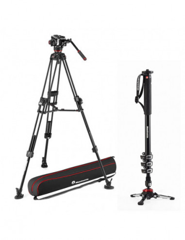 MANFROTTO Tripod Video Kit w. Monopod...