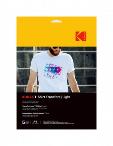 KODAK T-Shirt Transfers  Light A4 x5pcs
