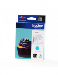 BROTHER Ink LC123C LC-123 Cyan
