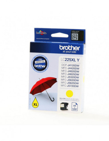 BROTHER Ink LC225XLY LC-225XL Yellow