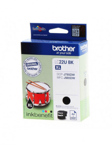 BROTHER Ink LC22UBK LC-22U Black