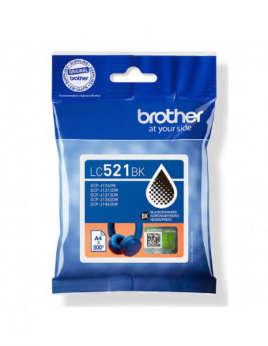 BROTHER Ink LC521BK LC-521 Black