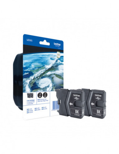 BROTHER Ink LC985BKBP2 LC-985 Black...
