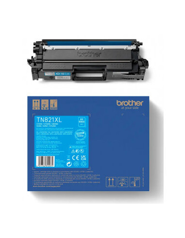 BROTHER Toner TN821XLC TN-821XL Cyan