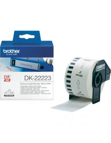 BROTHER Tape DK22223 50mm Black on White