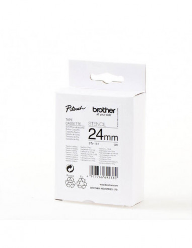 BROTHER Tape STE-151 24mm Stencil Black