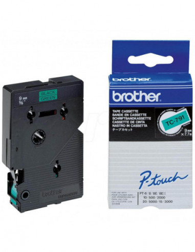 BROTHER Tape TZE-211 6mm Black on White