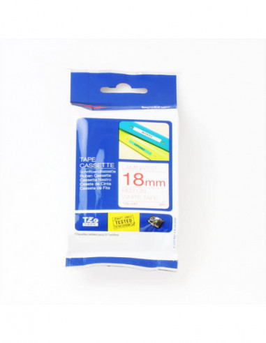 BROTHER Tape TZE-242 18mm Red on White