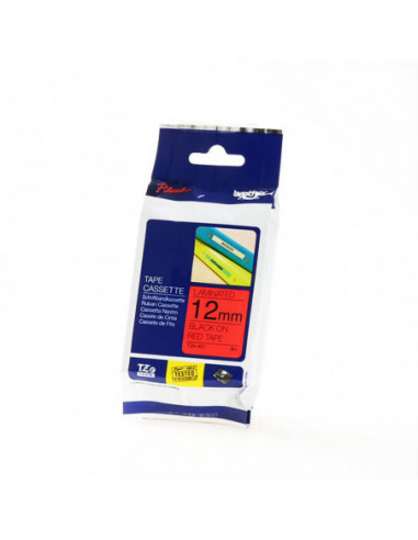 BROTHER Tape TZE-431 12mm Black on Red