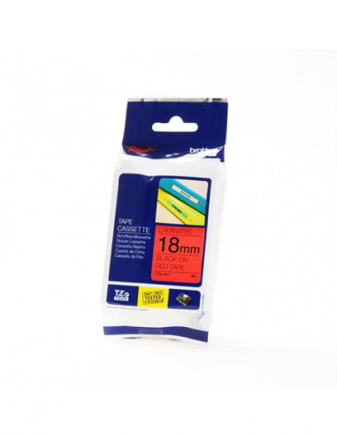 BROTHER Tape TZE-441 18mm Black on Red