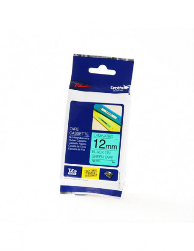 BROTHER Tape TZE-731 12mm Black on Green