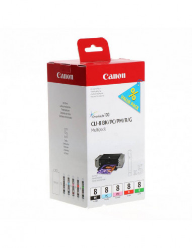 CANON Ink 0620B027 CLI-8 BK/PC/PM/R/G