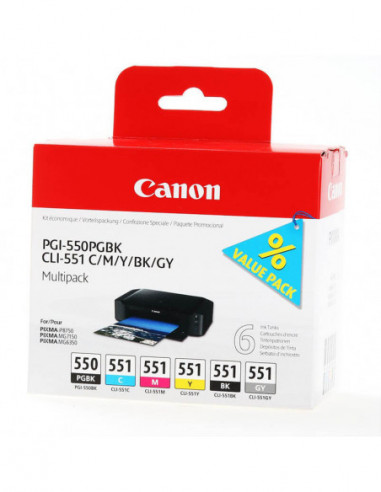 CANON Ink 6496B005 PGI-550/CLI-551...