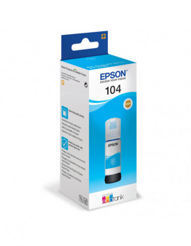 EPSON Ink C13T00P240 104 Cyan Ecotank