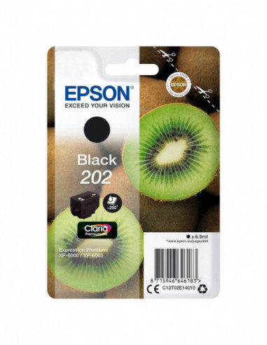 EPSON Ink C13T02E14010 202 Black Kiwi