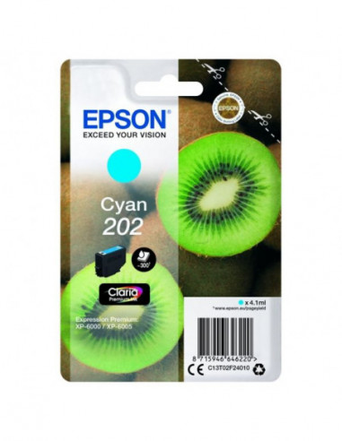 EPSON Ink C13T02F24010 202 Cyan Kiwi