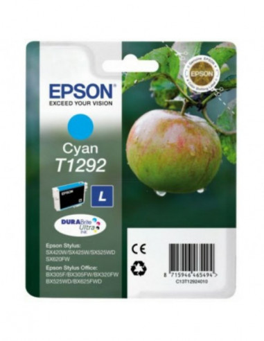 EPSON Ink C13T12924012 T1292 Cyan Apple
