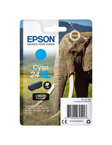 EPSON Ink C13T24324012 24XL Cyan...