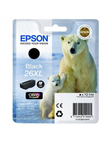 EPSON Ink C13T26214012 26XL Black...