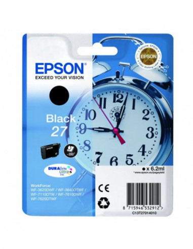 EPSON Ink C13T27014012 27 Black Alarm...