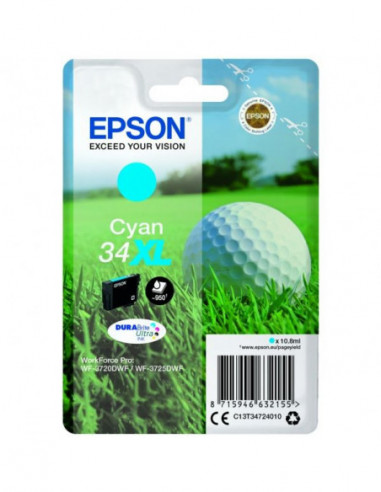 EPSON Ink C13T34724010 34XL Cyan Golf...