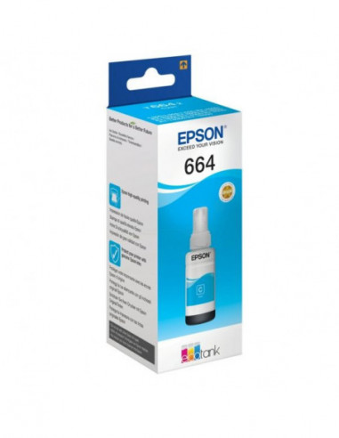 EPSON Ink C13T664240 664 Cyan Ecotank